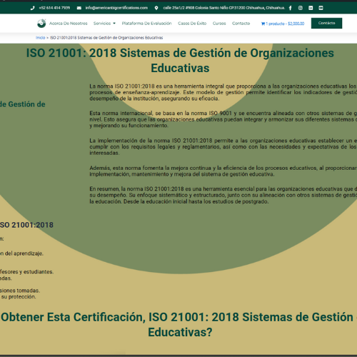 ISO 21001:2018 Sistemas De Gestión De Organizaciones Educativ