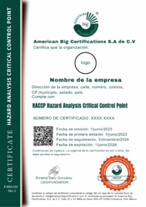 HACCP hazard analysis critical control point